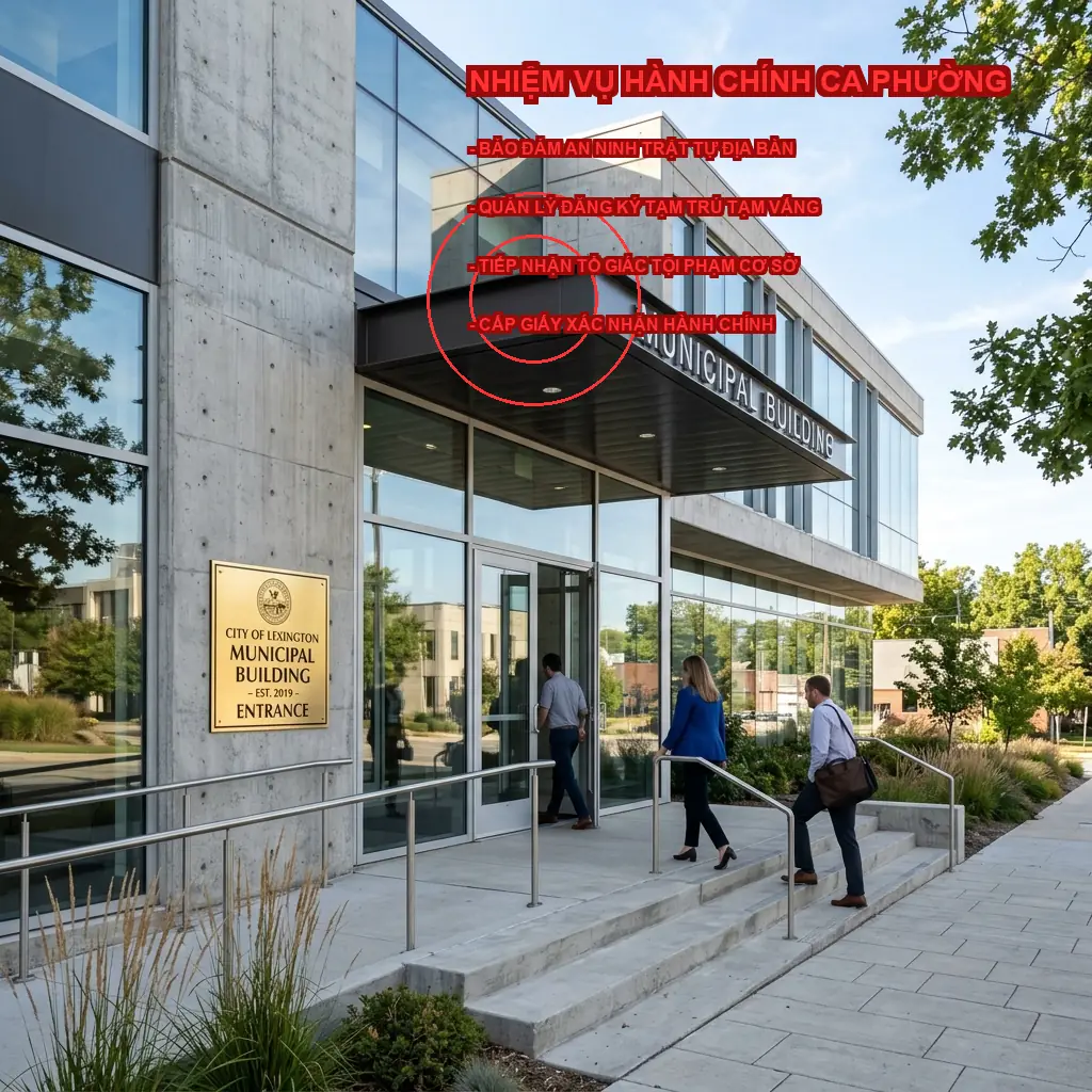 Số điện thoại Công an Phường Trung Liệt Thái Hà chi tiết 3 Nhiệm vụ, quyền hạn hành chính của Công an phường Trung Liệt